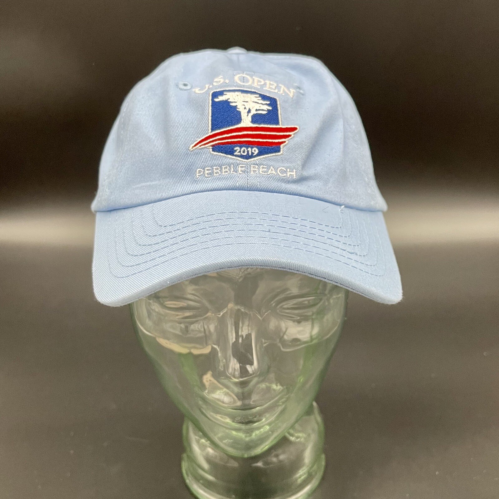 US Open Pebble Beach 2019 Golf Hat Cap USGA Member Light Blue Adjustable