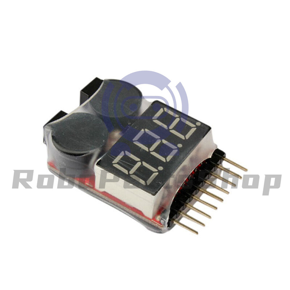 1-8S low voltage alarm battery voltage 2IN1 tester low voltage buzzer alarm /RS