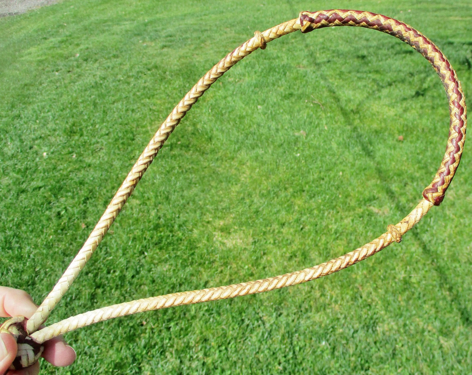 Beautiful VINTAGE hand Braided Quality Vanquero Pencil Bosalita w/ tiedown Ring
