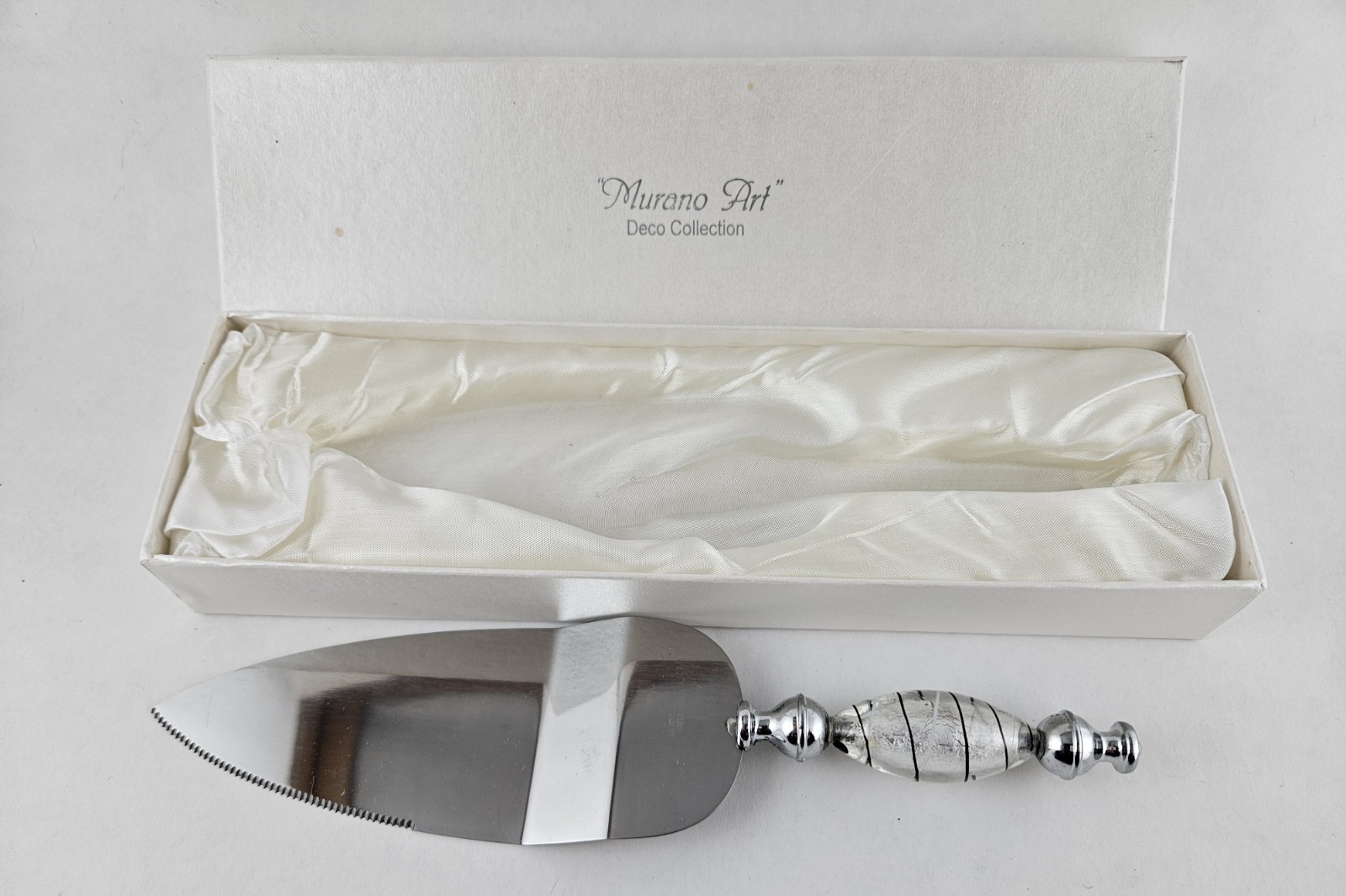 Murano Cake Server Art Deco Collection