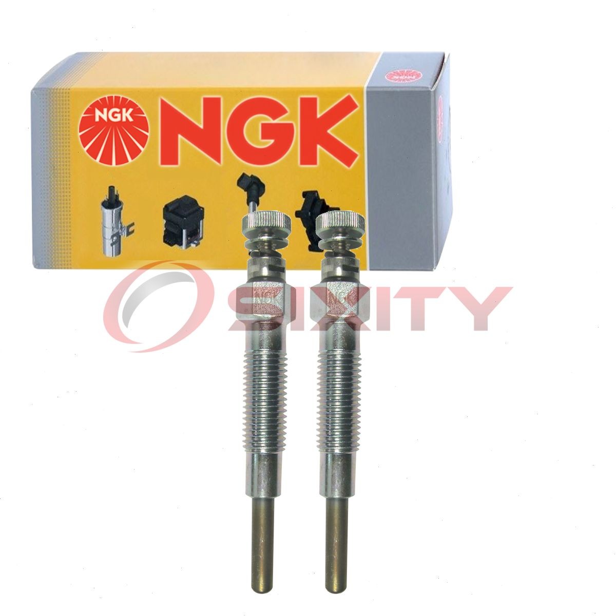 2 pc NGK 6528 Y-114T Glow Diesel Glow Plugs for MM409510 3066657301 lx