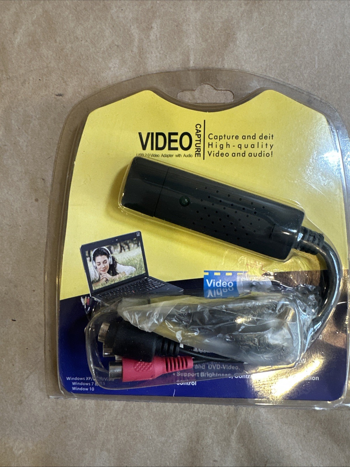 Vintage Retro Video Capture Record Device For Windows XP/2000/Vista/7/8/8.1/10