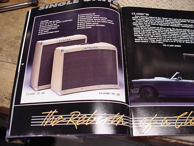 Peavey Electronics Amplifiers Catalog 1990 tweed classic amps 45 pages