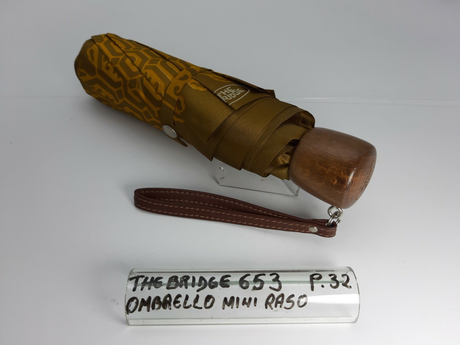 Unisex Mini Umbrella - Technofibre - Bronze/Yellow - Cod.653 - The Bridge