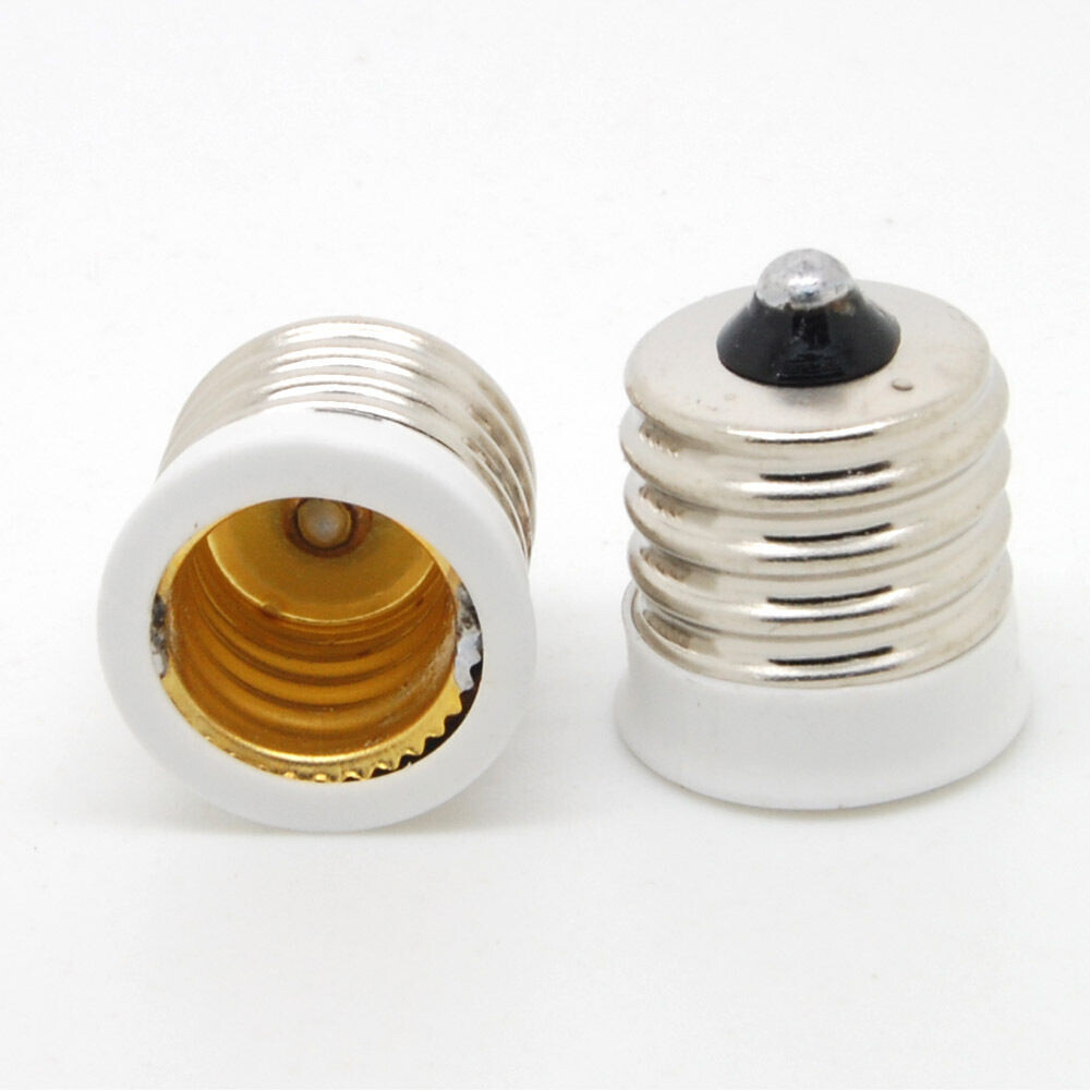 10x E17 to E12 Candelabra Conversion Reducer Socket Base Bulb Lamp Light Adapter