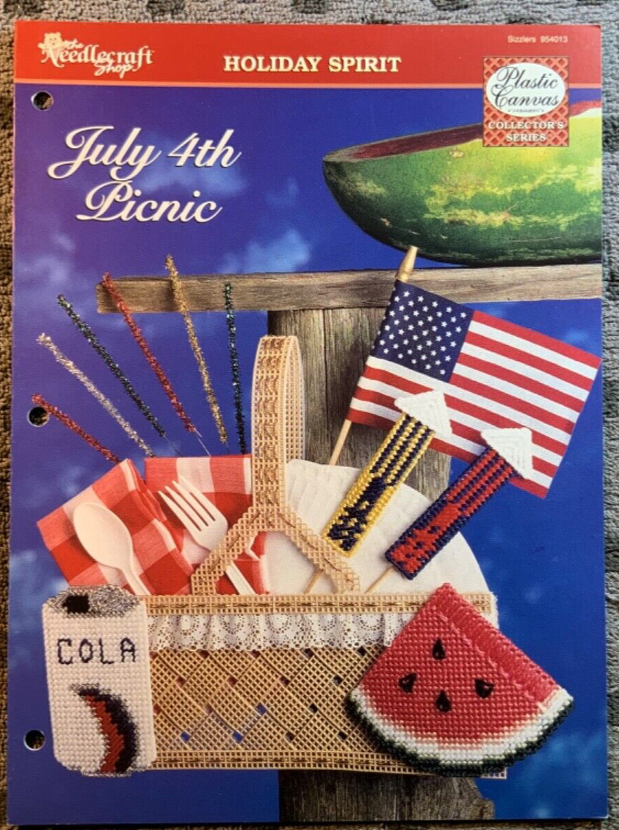 July 4th Picnic in Plastic Canvas Pattern The Needlecraft Shop Holidays