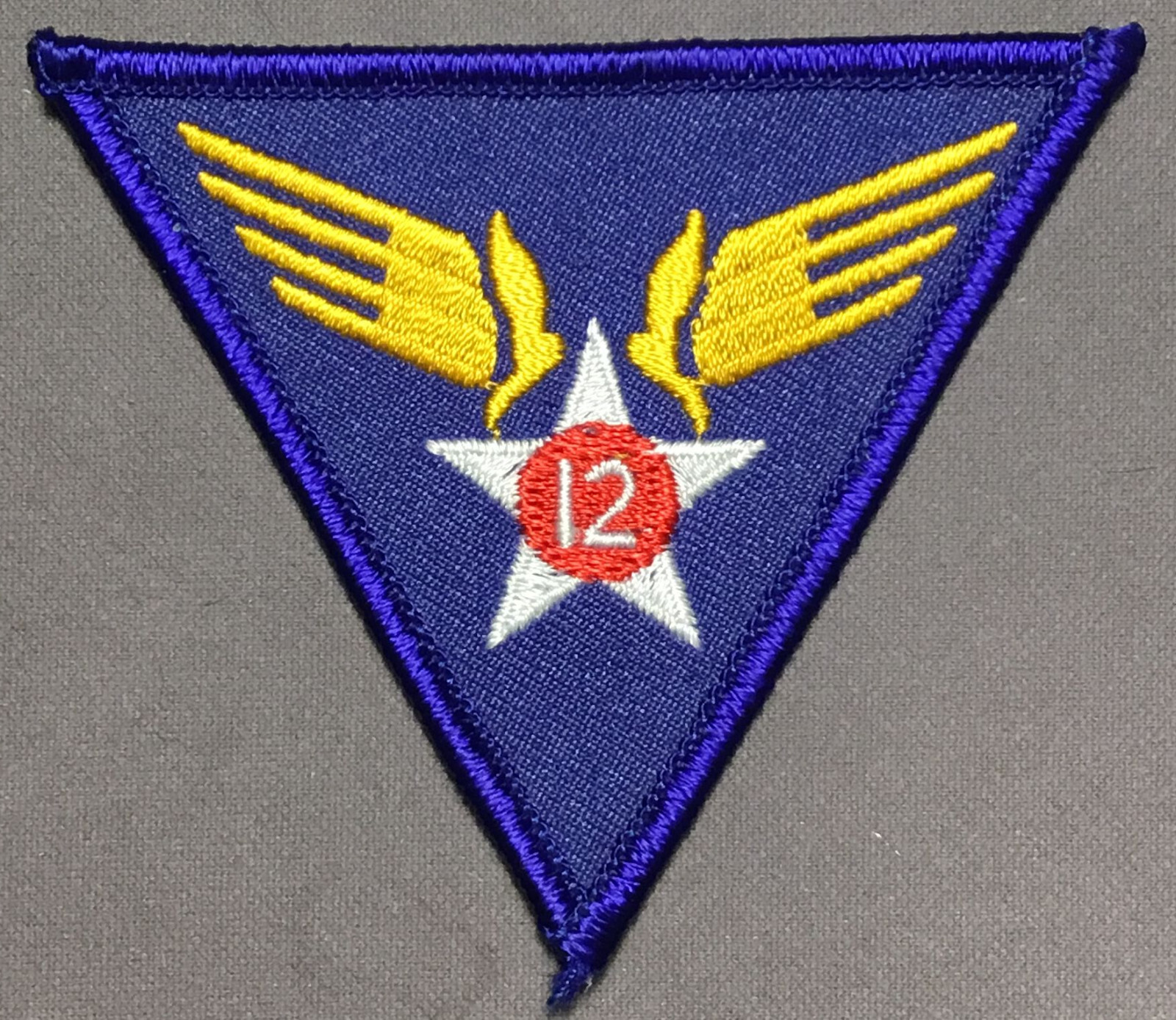 WW2 Army Air Force 12th Air Force licensed patch