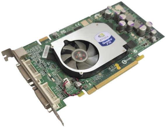 NVIDIA Quadro FX 1400 128MB PCIe workstation Graphics Card Dell PN:0K8215