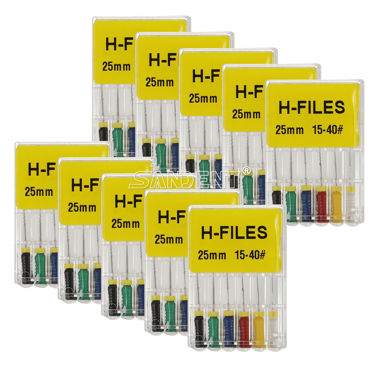 Dental Endodontic Files Posterior Root Canal Holder 10Packs Niti H File Hand Use