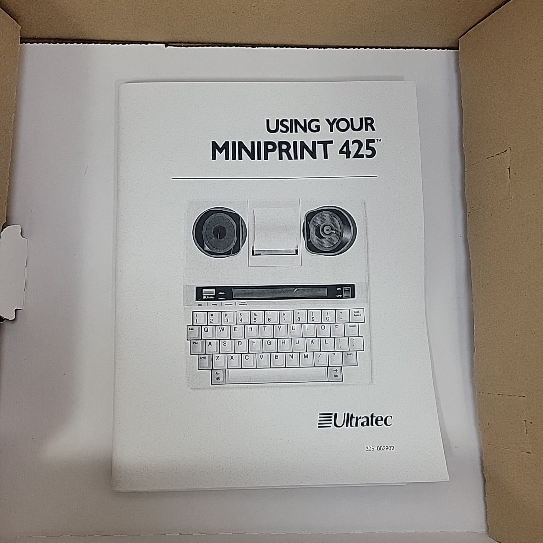 Ultratec Miniprint 425 TTY HEARING IMPAIRED DEVICE