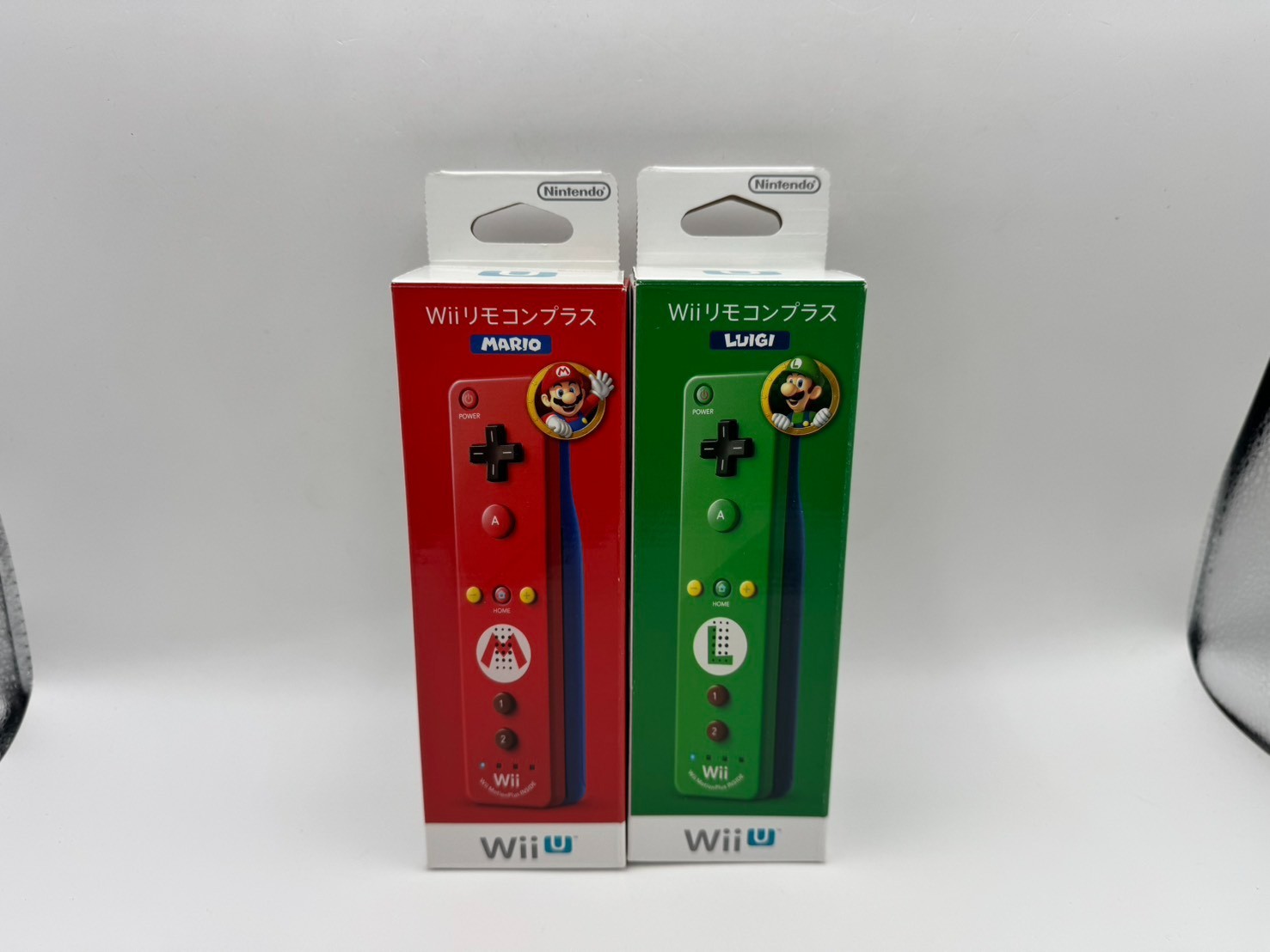 Nintendo Wii Remote Plus Mario & Luigi Red Green Set RVL-036 Tested Japan 14+