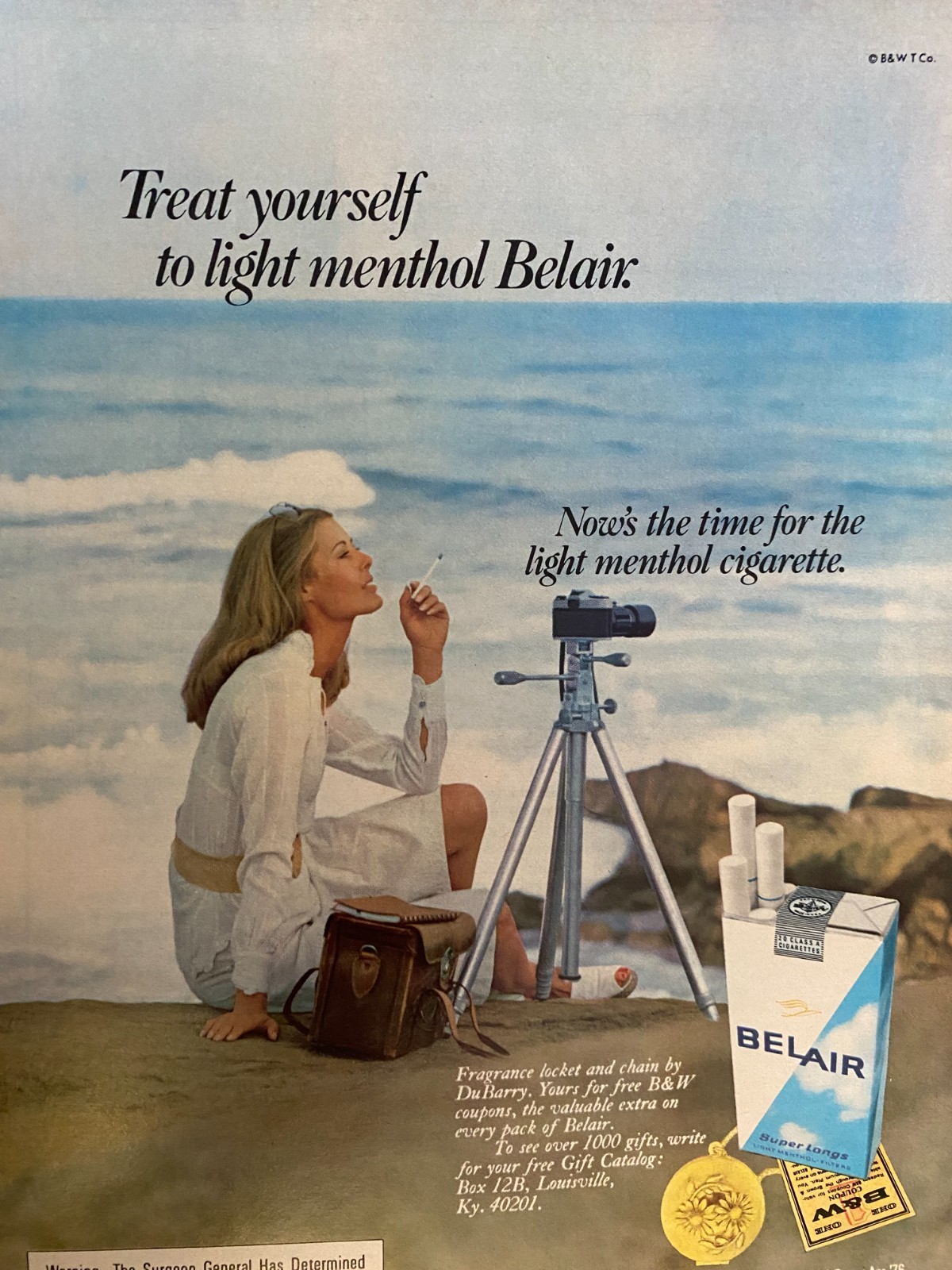 Belair Cigarettes, Bel Air, Full Page Vintage Print Ad