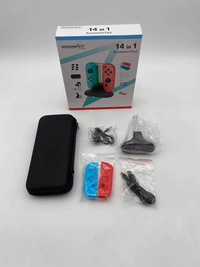 GAMEFITZ 14-in-1 accessories pack for Nintendo Switch