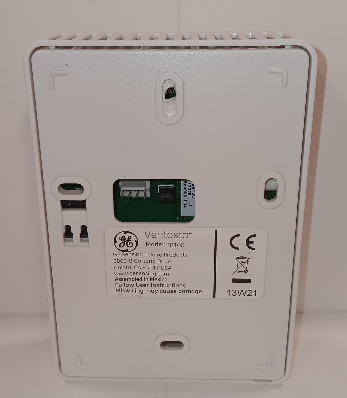 GE T8100 VENTOSTAT C02 Humidity Temperature Transmitter Wall Mount Sensor