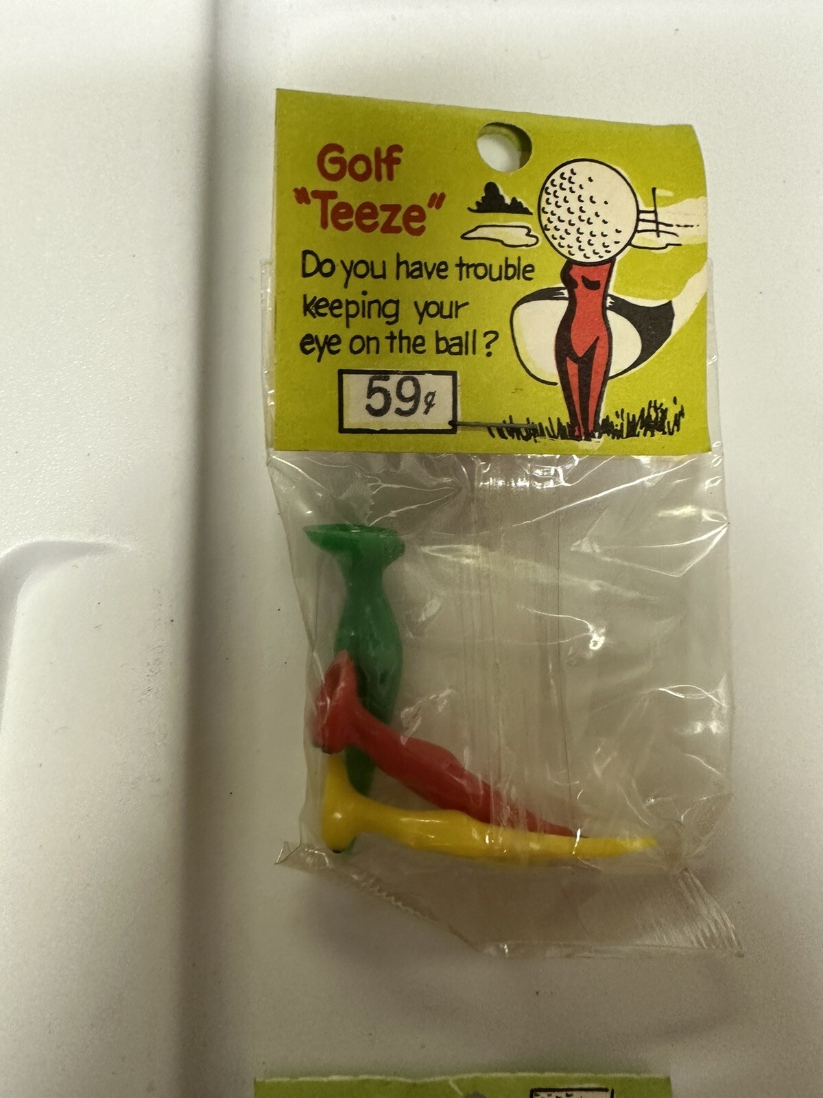 Adams Classic Gags & Jokes GOLF TEEZ green card NOS MOC