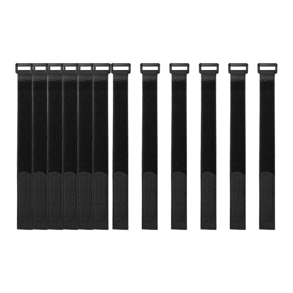 16 Pack 12in Hook & Loop Nylon Cable Ties Reusable Cord Organizer