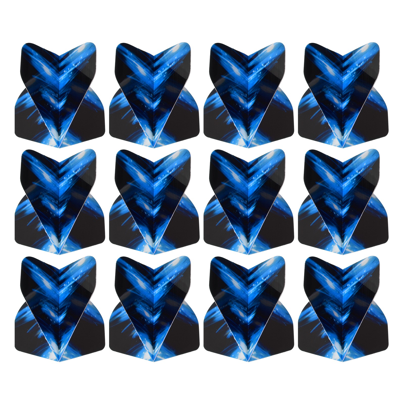 Dart Flights, 12 Pack PET Darts Accessories Black, Blue