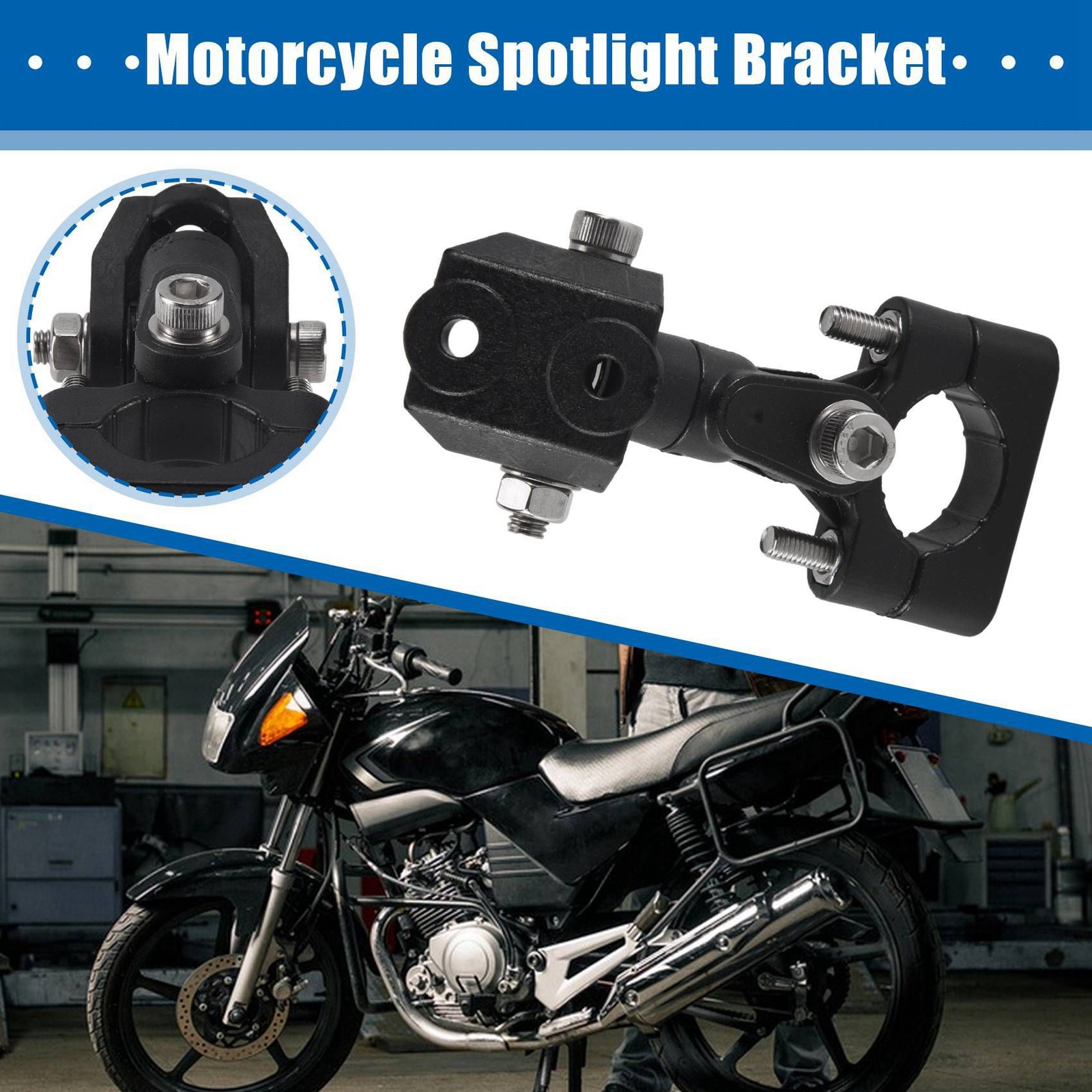 Motorcycle Spotlight Fixing Bracket Fog Lamp Mounting Bracket LED Auxiliary3011