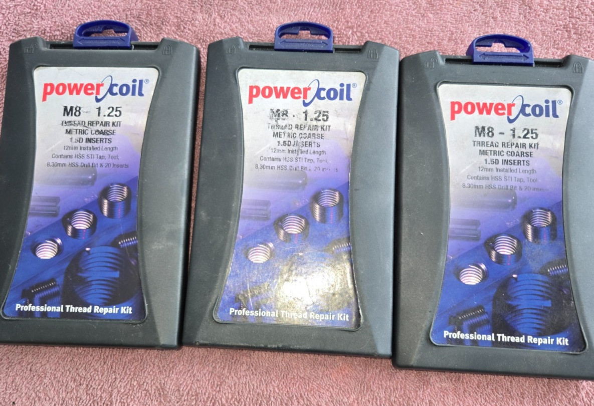 Power Coil Thread Repair Kit M8-1.25 w/ 25 Inserts