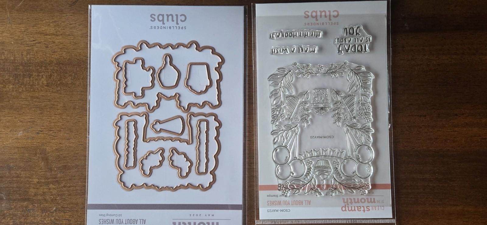 Spellbinders Clear Stamp+Die of the Month May 2023 / All About You Wishes