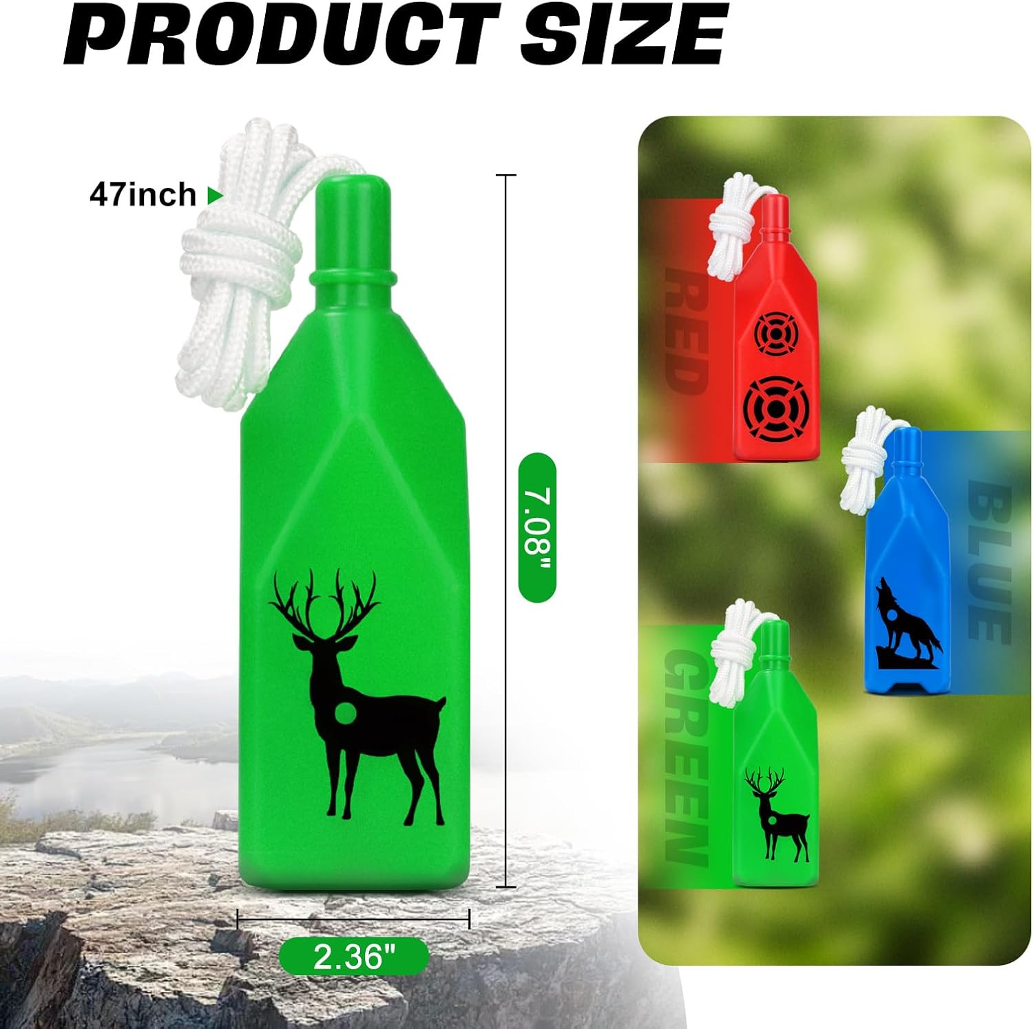 3/6 Pack Shatterproof Bottle Shooting Targets, Plastic Bottles for Backyard Shoo