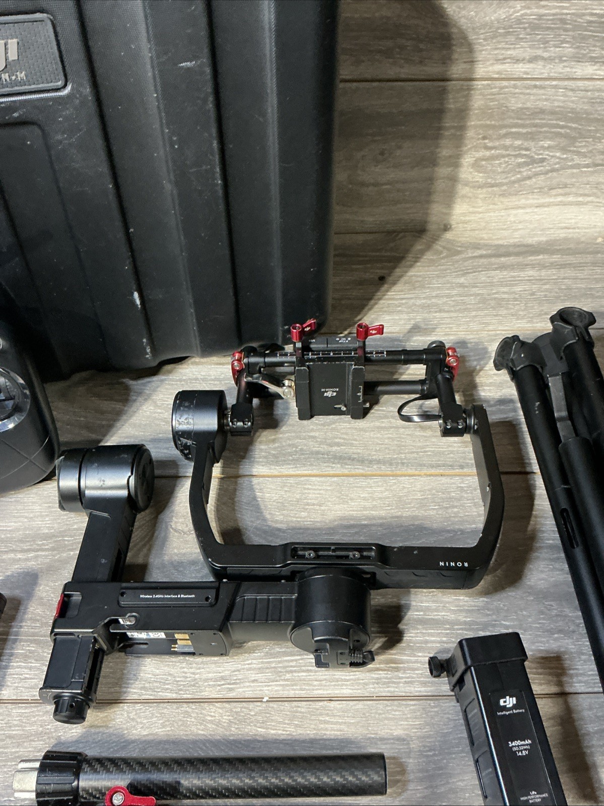 DJI Ronin M Gimbal Camera Stabilizer With Battery Remote Stand - Tested No Chrgr
