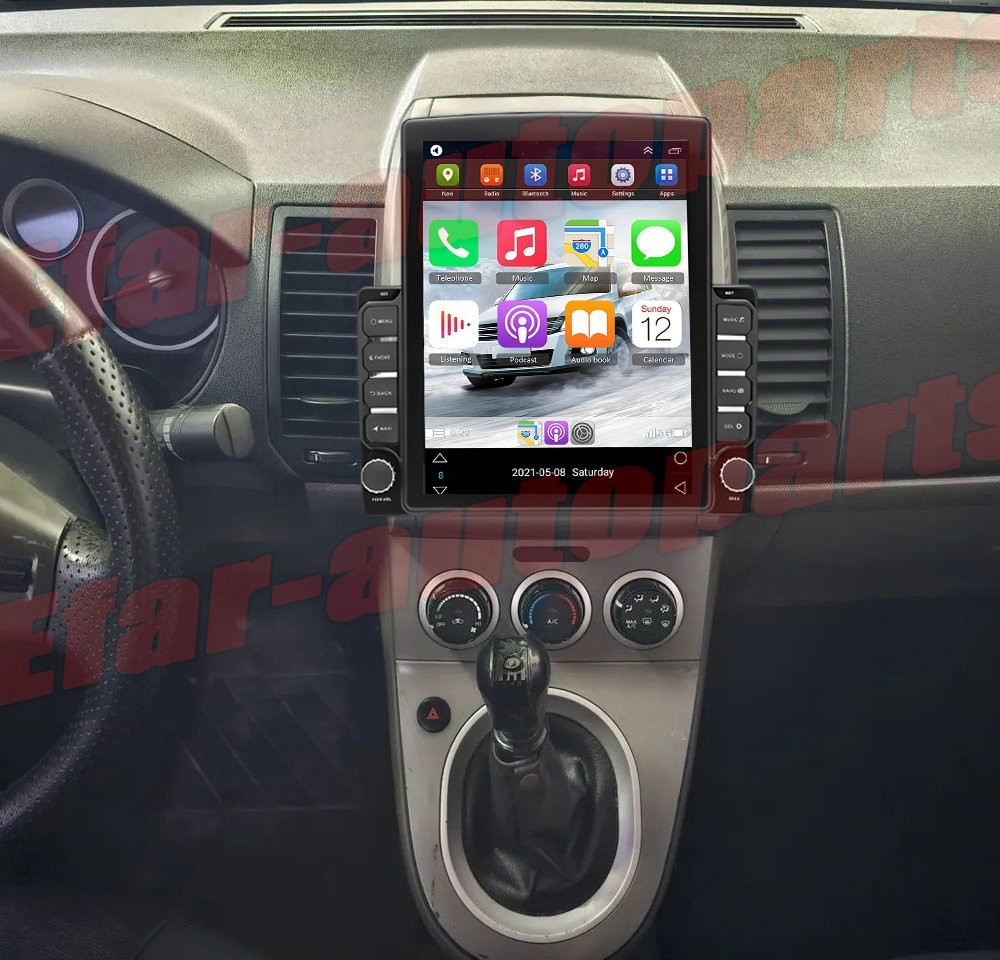 9.7'' CAR RADIO STEREO FOR NISSAN SENTRA 2007-2012 ANDROID 13 CARPLAY GPS RDS