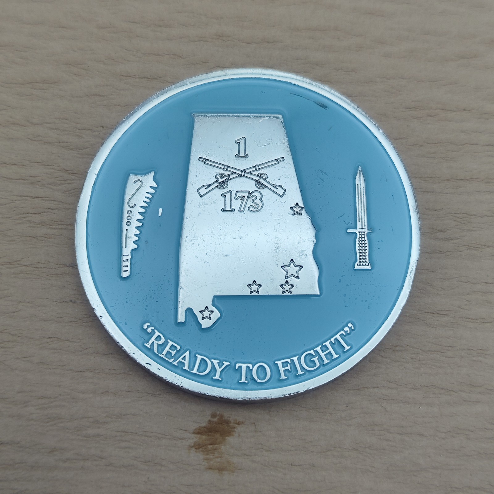 1st Battalion 173rd Infantry Awarded for Excellence Challenge Coin