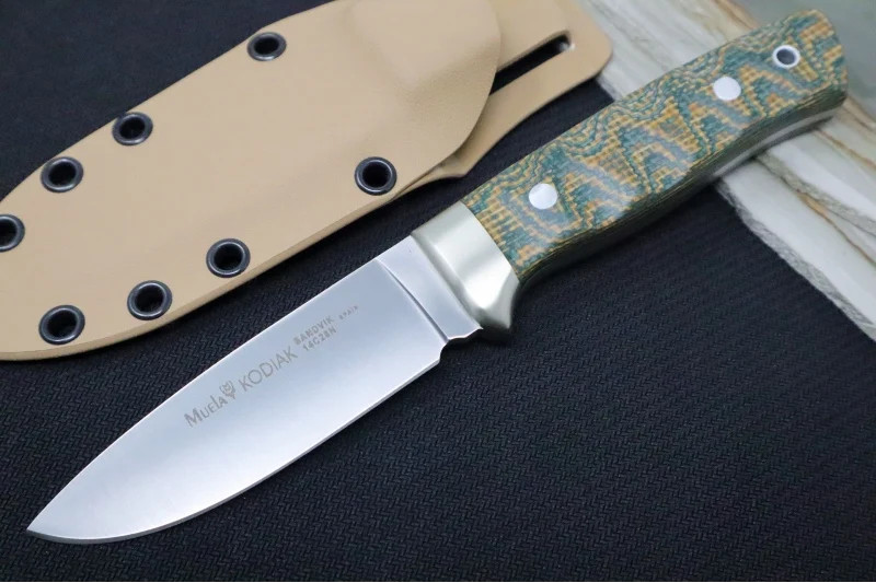 Muela Knives Kodiak-10G/K Fixed Blade - Canvas Micarta Handle / Kydex Sheath