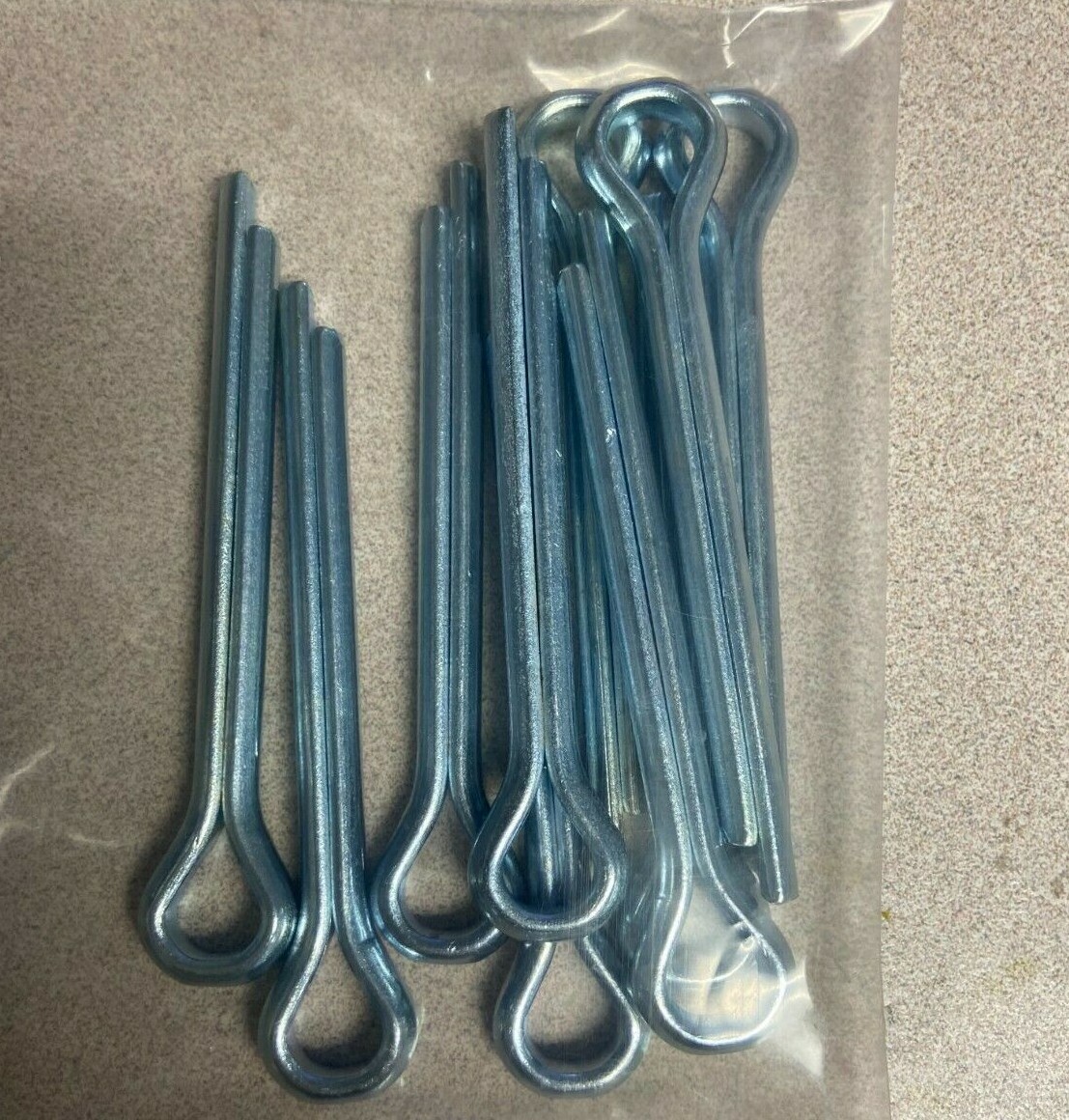 (10) 1/4" x 5" Cotter Split Pins Locking Steel Plain