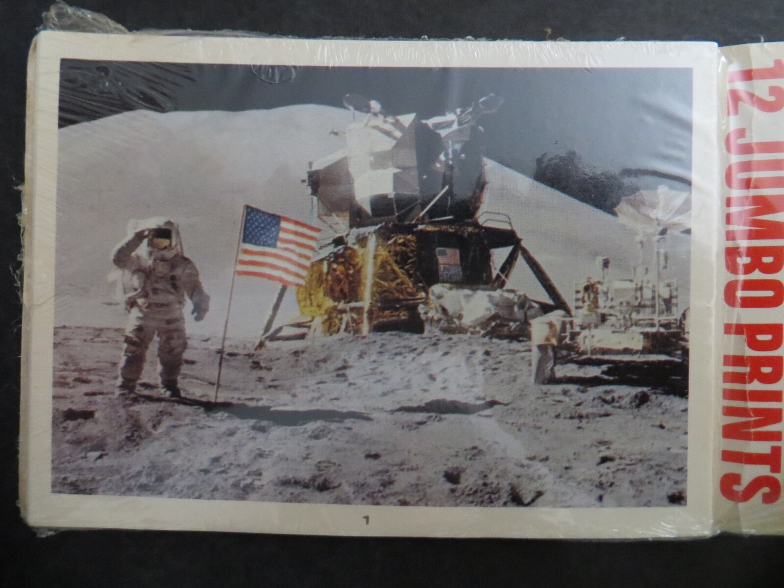 VTG NASA Man on the Moon Apollo Kennedy Space Center12 Photos Sealed Package