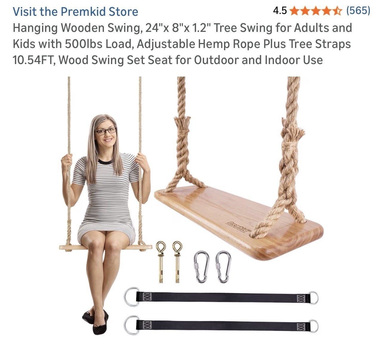 Premkid Swing 24”x8”x1.2”