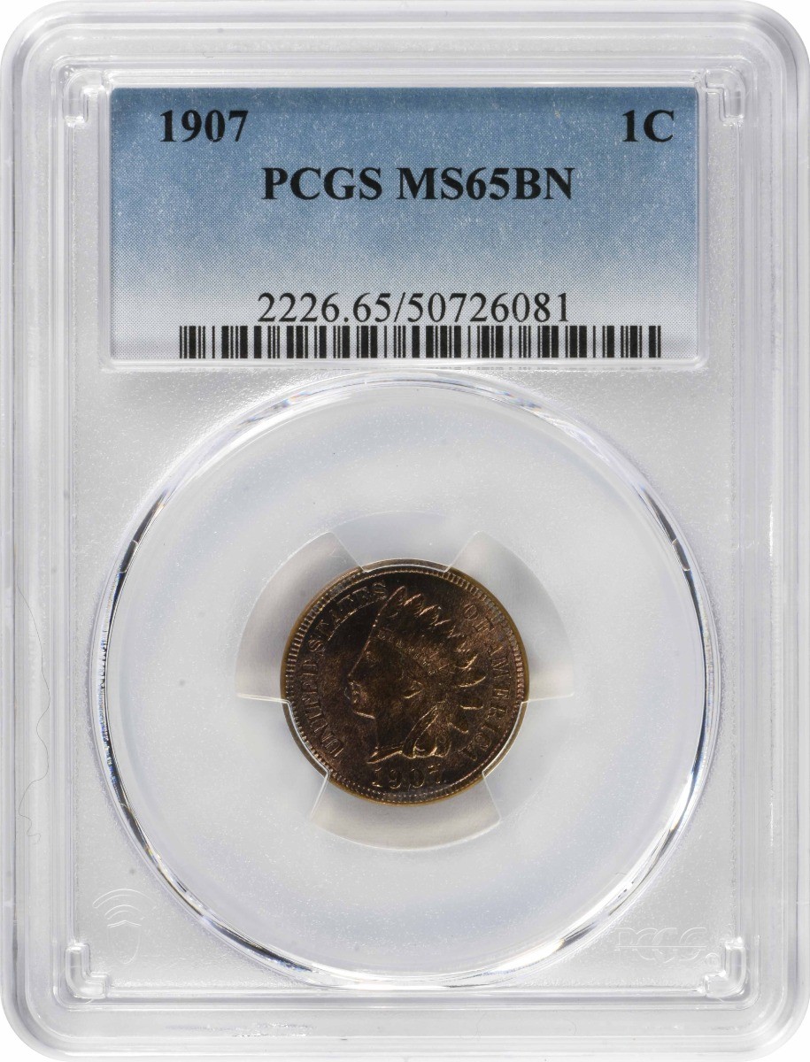 1907 Indian Cent MS65BN PCGS