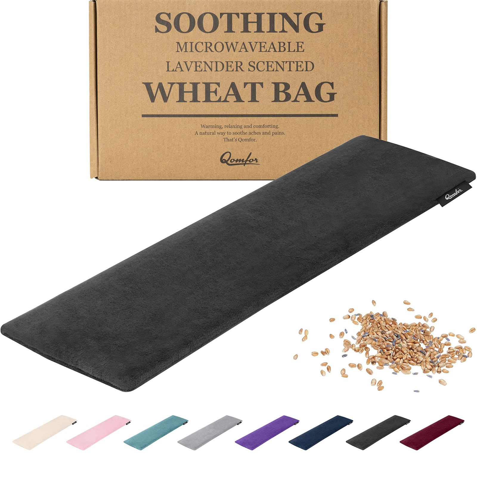 Qomfor Microwave Heating Pad - Large Microwavable Wheat Bag Heat Pack for Neck a