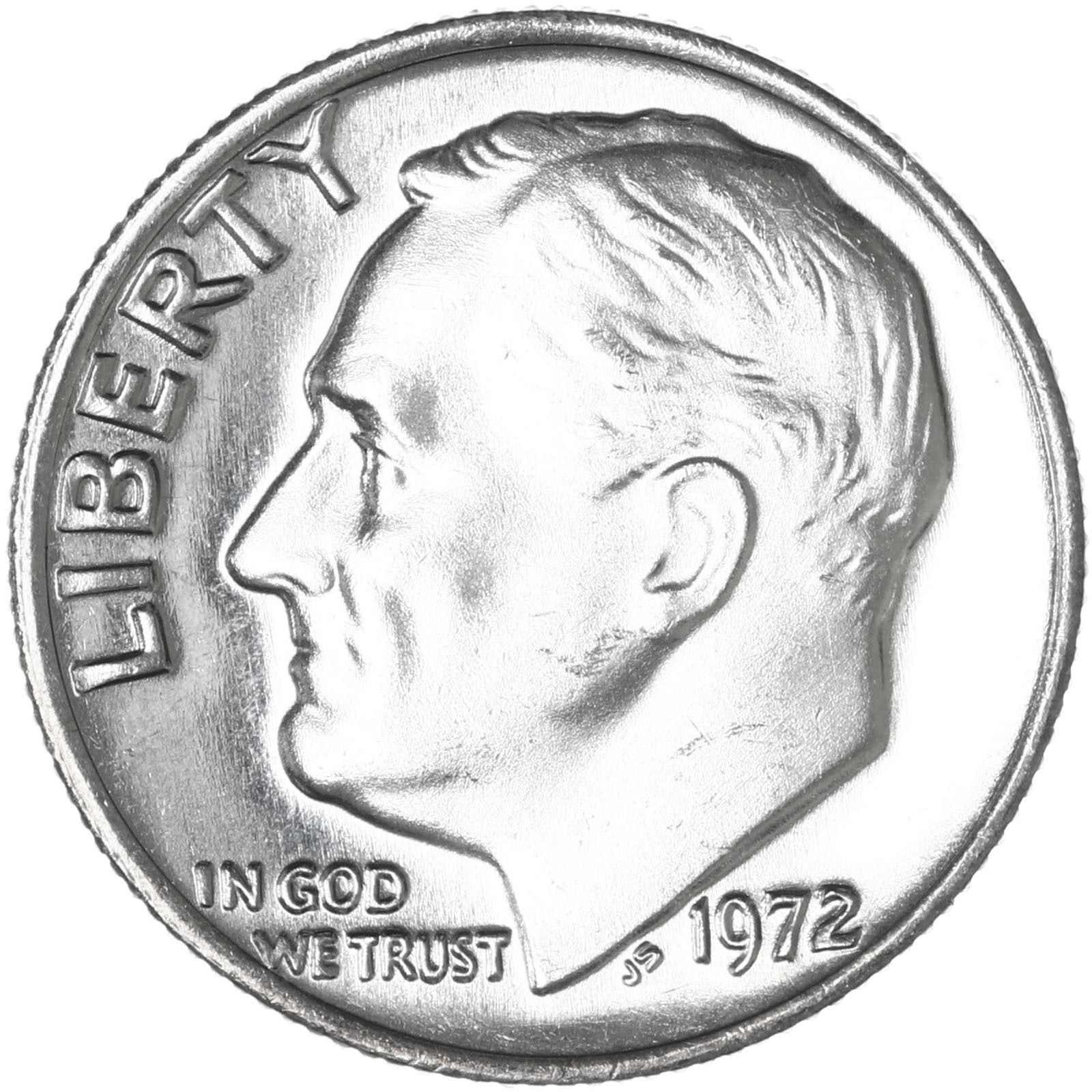 1972 (P) Roosevelt Dime Choice BU US Coin