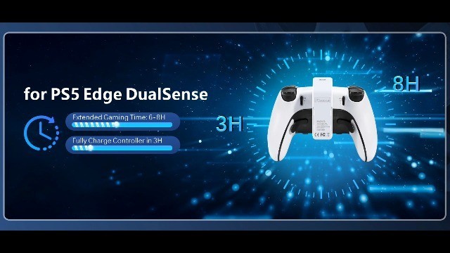 3500mAh Battery Pack for PS5 DualSense Edge Controller - Fast Charging 2 Pack