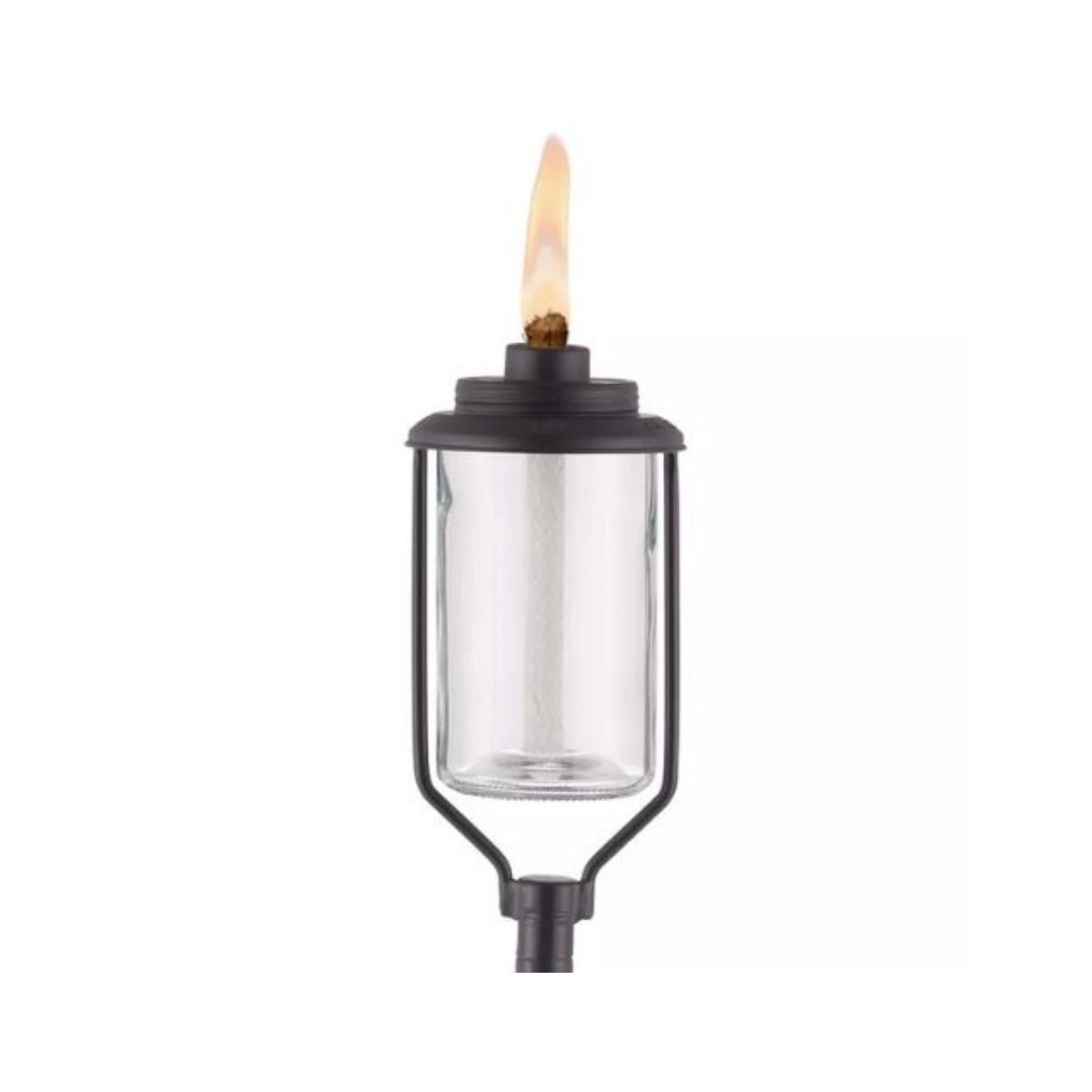 BRAND NEW TIKI Convertible Torch 69-in / 54-in Clear Glass Garden Torch