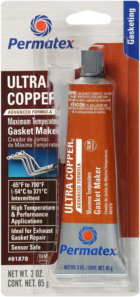 Permatex Ultra Copper� Maximum Temperature Rtv Silicone Gasket Maker 81878