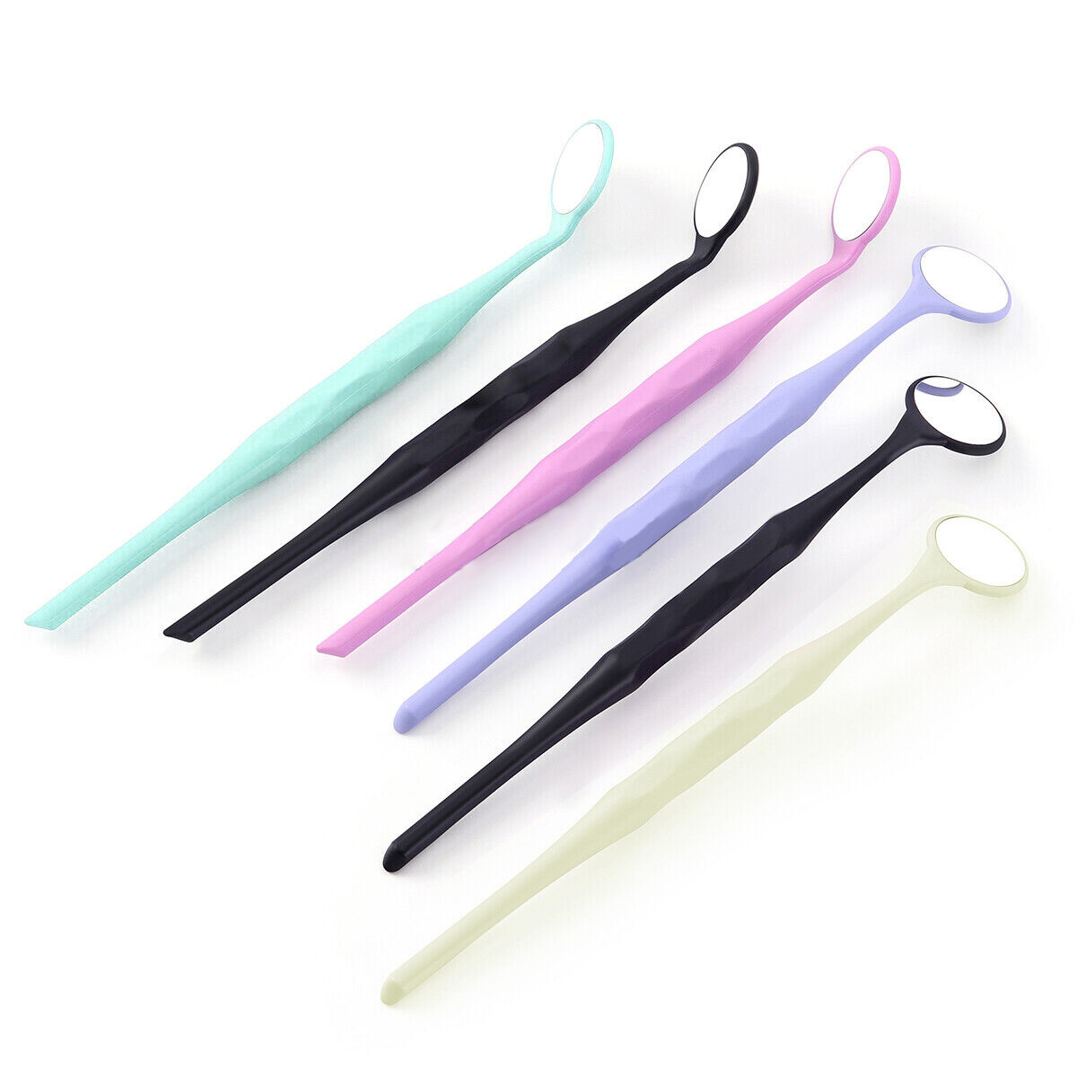 Dental Reflector Mouth Mirror Double Sided Dentist Exam Plastic Tool 7 Color SL