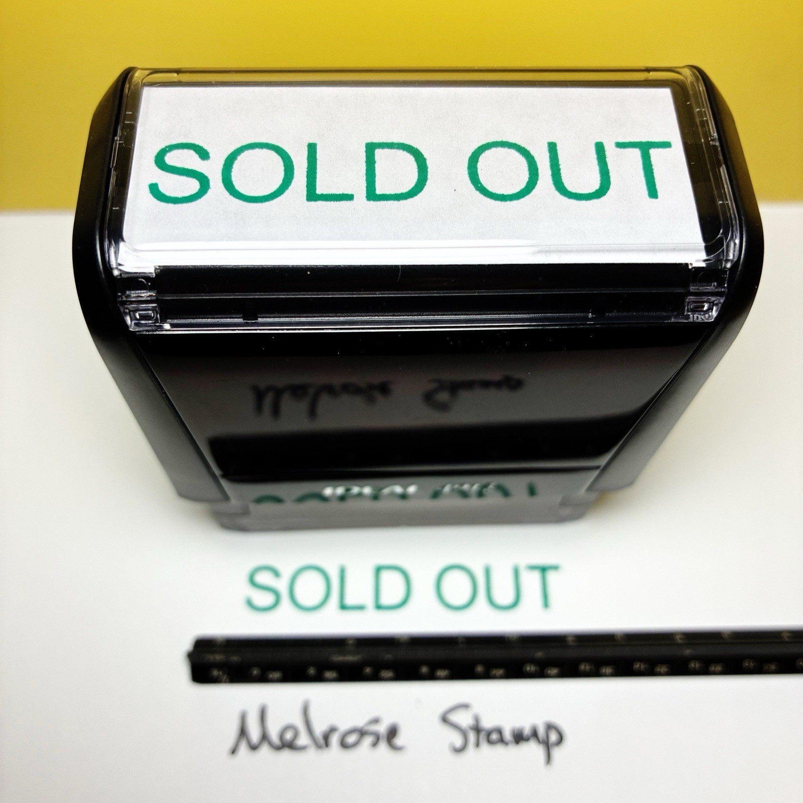 Sold Out Rubber Stamp Green Ink Self Inking Ideal 4913