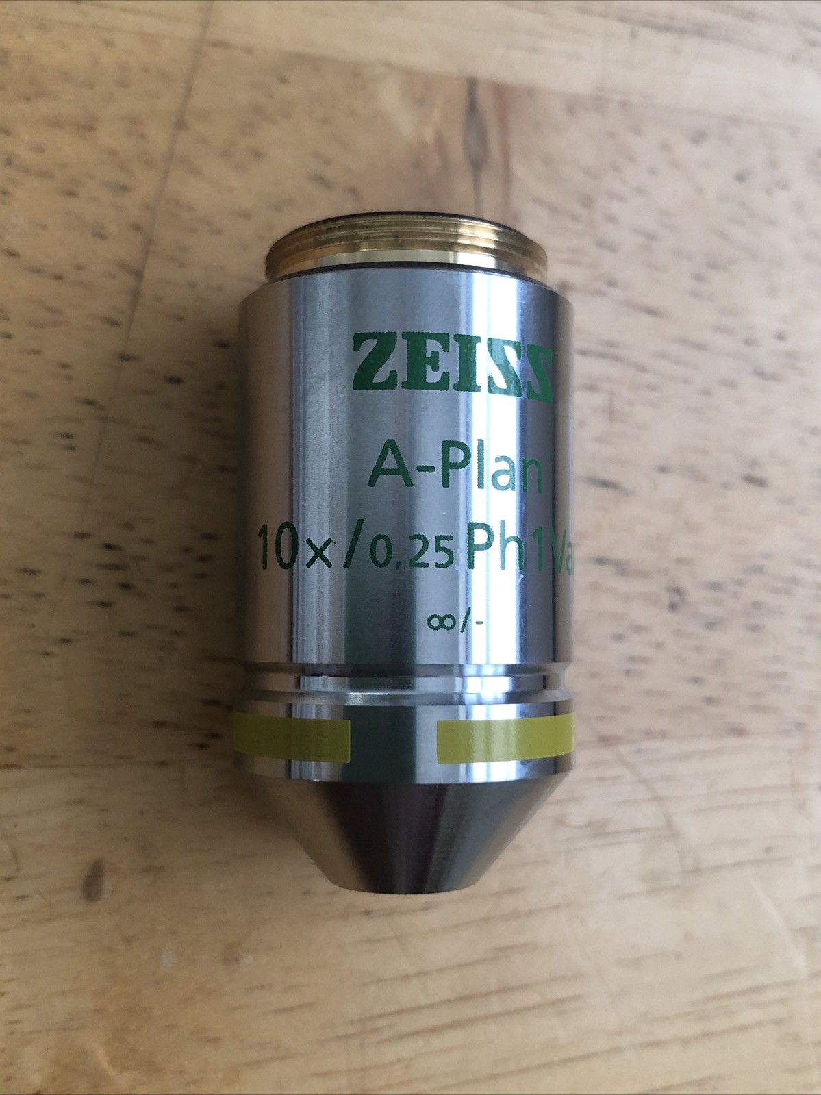 Zeiss A-Plan 10x Microscope Objective Ph1 Var1 Varel Infinity Nice