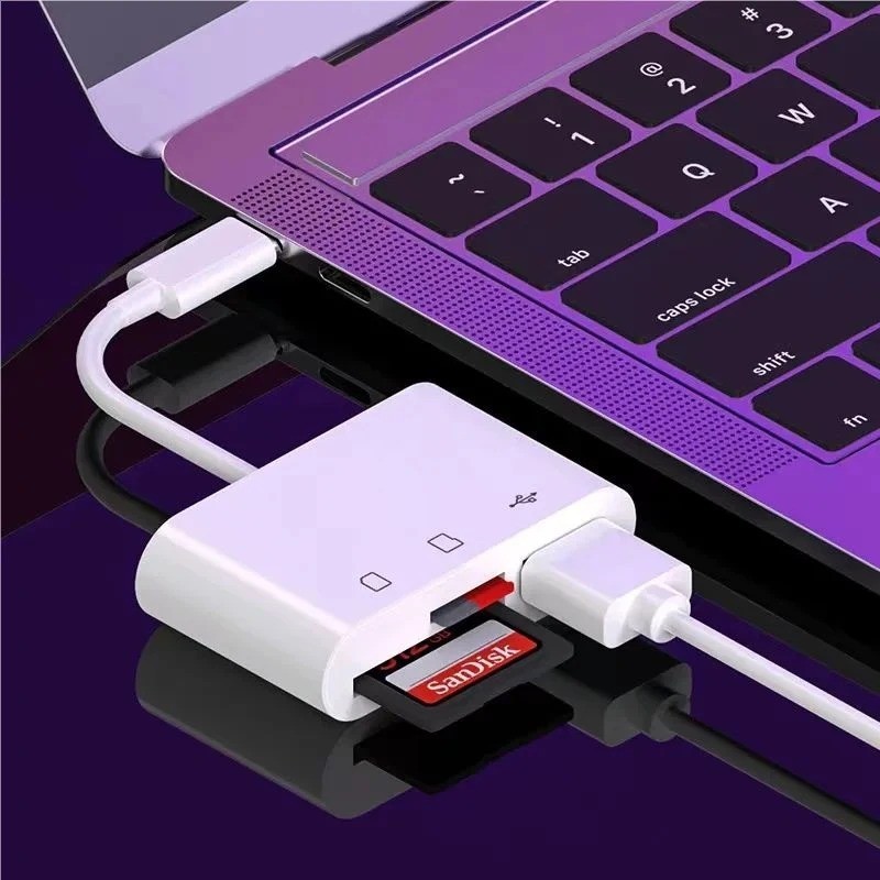 Type c Adapter TF CF sD Memory Card Reader OTG Writer Compact FlashUsB-C