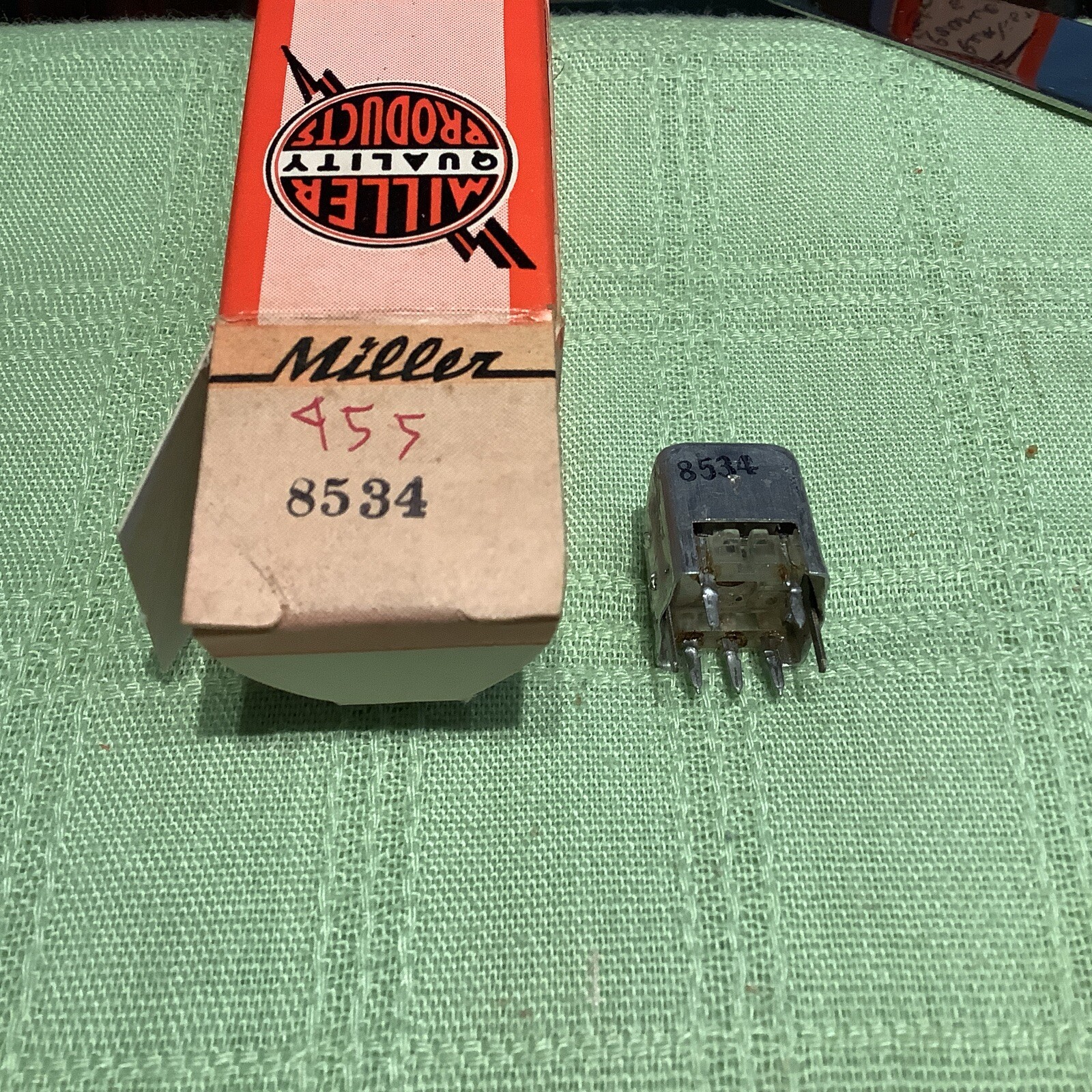 Miller 8534 Transistor Radio IF Transformer 455kHz (Sylvania 57-96473-1)