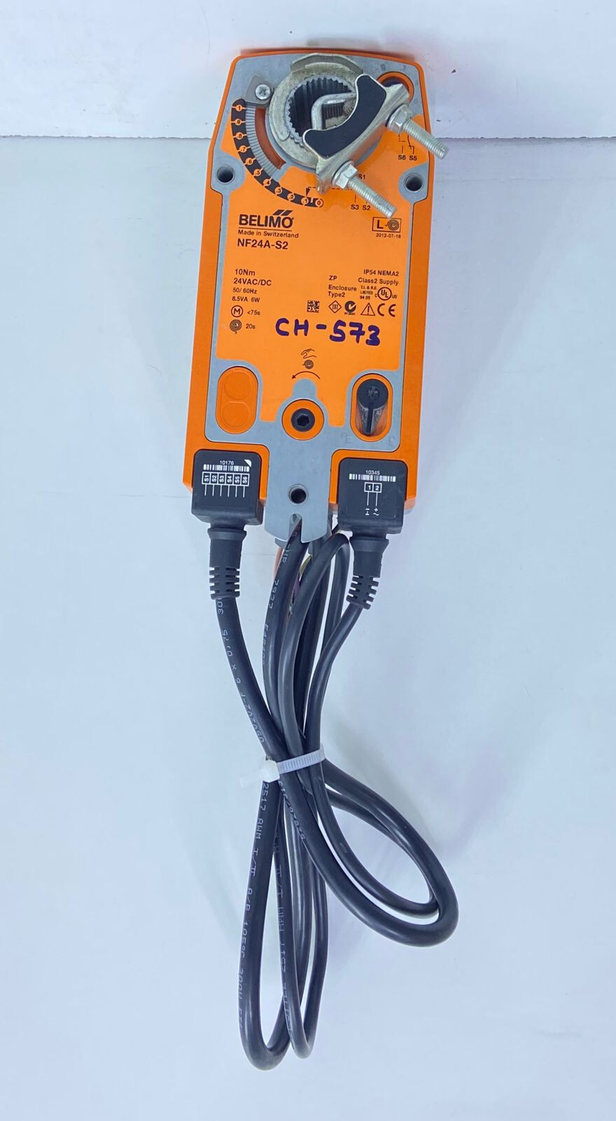 BELIMO NF24A-S2  Rotary actuator fail-safe, 10 Nm, CH#573