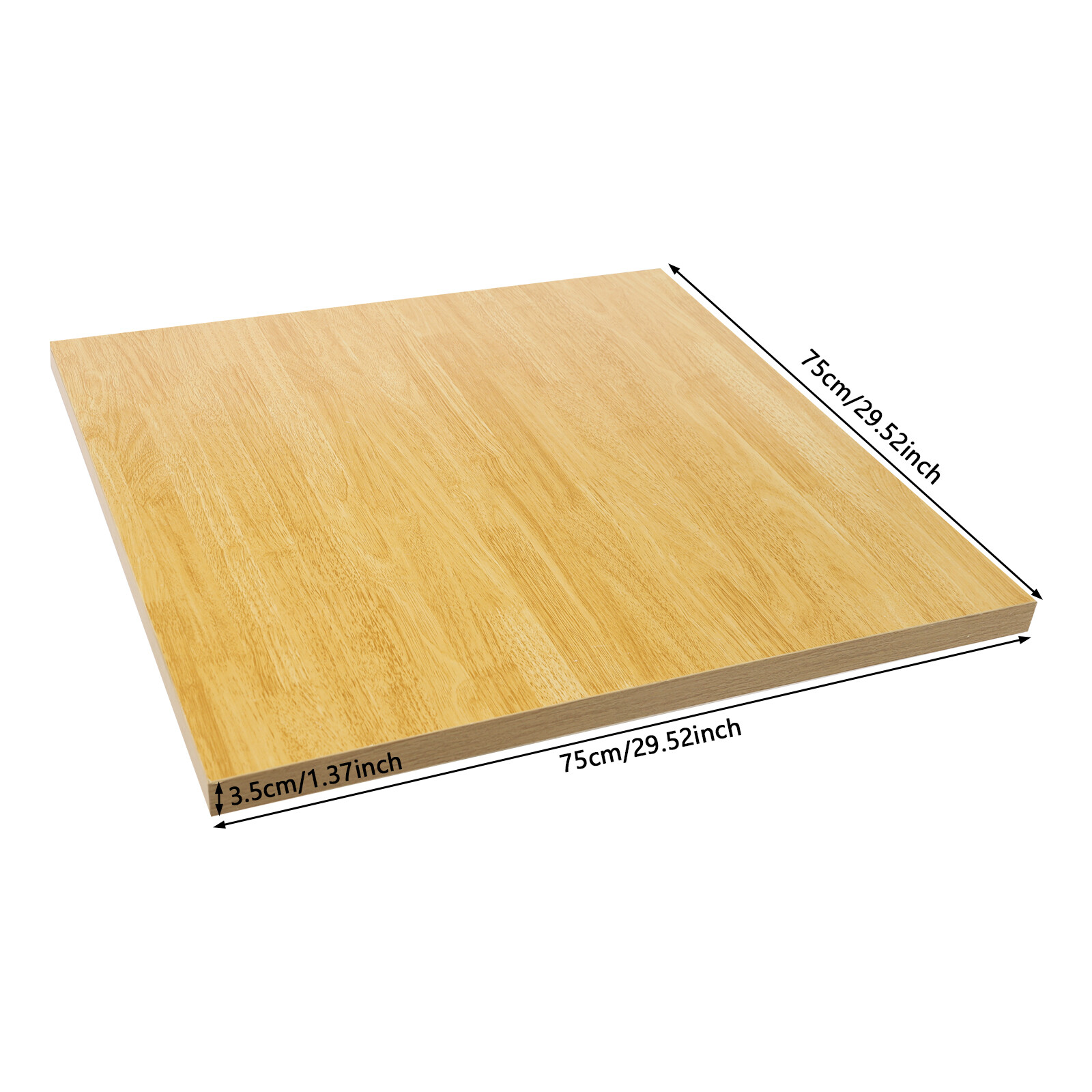 Wood Color Tabletop, Edge-banding Square Countertop, Plywood Countertop