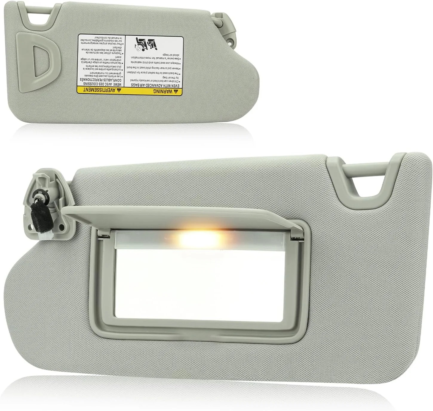 Left Driver Side Sun Visor for Nissan Altima Without Sunroof 2013 2014 2015 2016