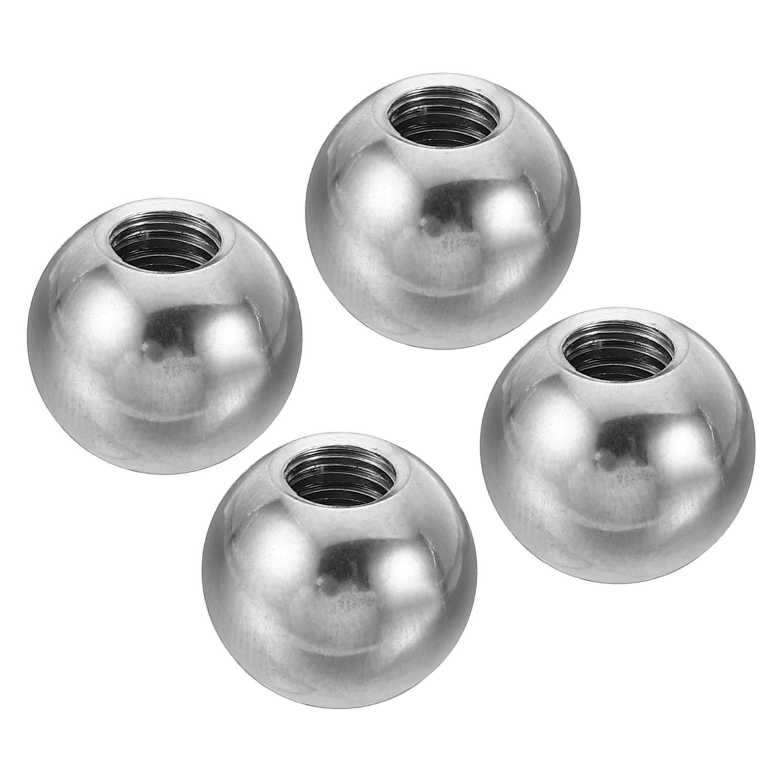 PATIKIL M4x15mm Ball Nuts Knob, 4 Pack Female Thread 304 Stainless Steel Roun...