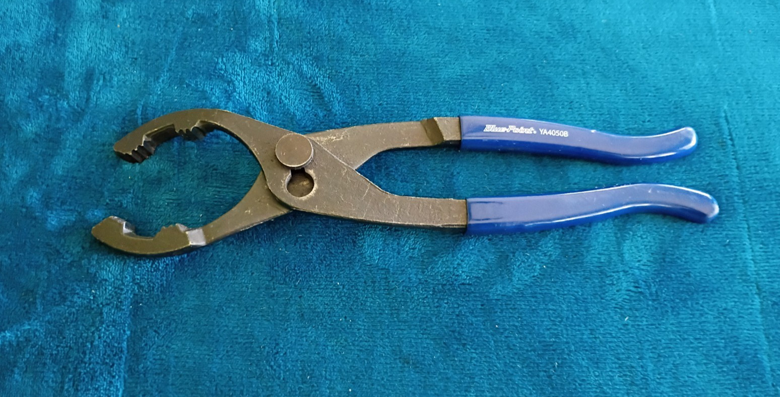 Blue Point USA Adjustable Slip Joint Oil Filter Pliers, 2.25"-4” YA4050B.