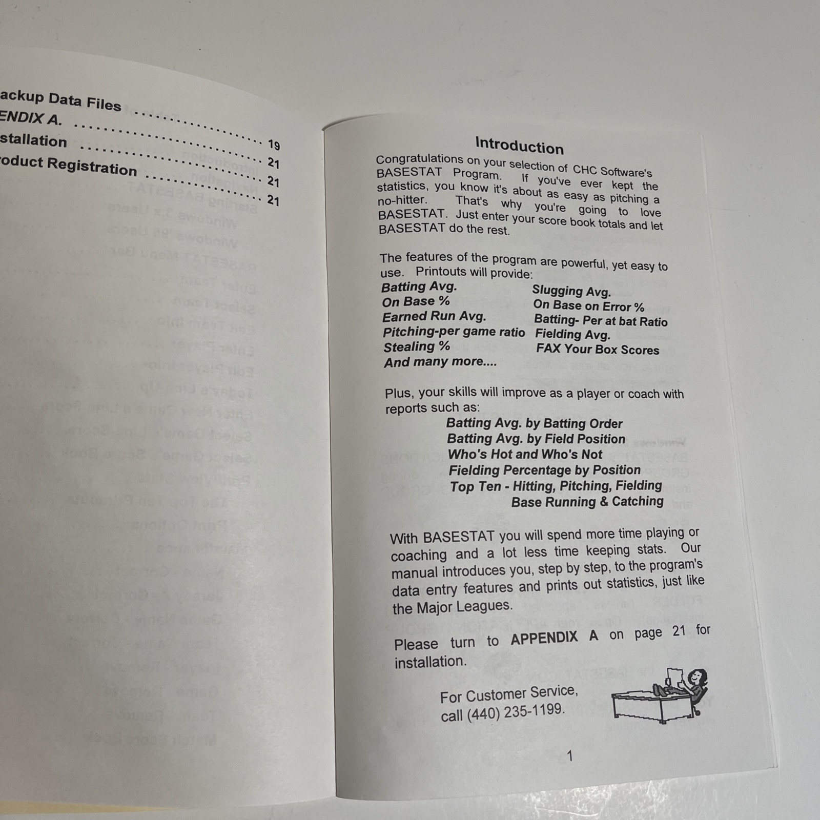 Basestat - Vintage 1996 Computerized Baseball & Softball Stats Program