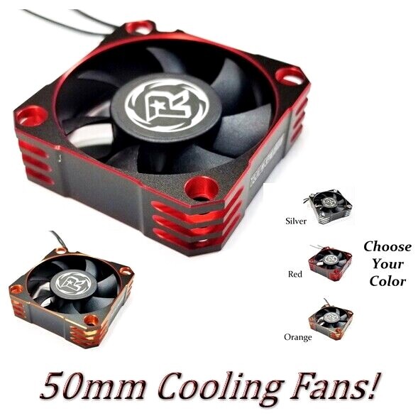 RCP Xtreme Cool 50mm x 50mm Aluminum Cooling Fans 10000 RPM With JR Wire